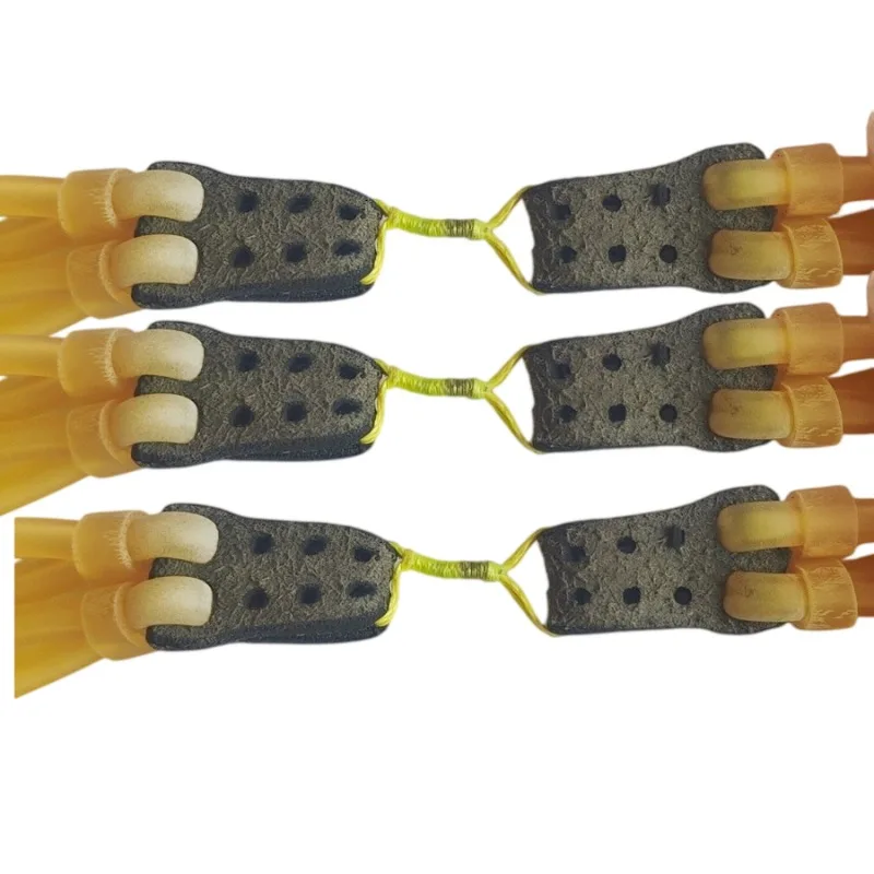 8-Strand Slingshot Latex Bands High Tensile Wear Resistant Elastic Tubes Spare Catapult Parts for Outdoor Shooting Training