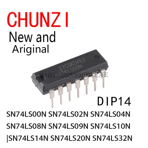 10 pezzi DIP14 SN74LS00N SN74LS02N SN74LS04N SN74LS08N SN74LS09N SN74LS10N SN74LS14N SN74LS20N SN74LS32N DIP16 SN74LS42N SN74LS47N