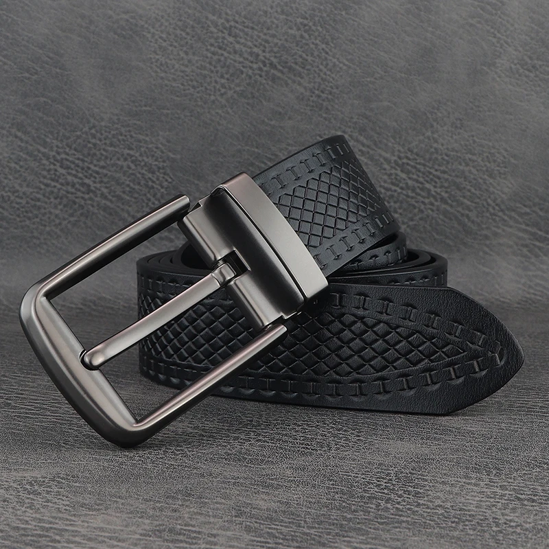 لون القهوة 3.8 سنتيمتر أحزمة واسعة رجالي جلد طبيعي كبير دبوس مشبك حزام الخصر 2025 جديد حزام الخصر غير رسمي الموضة