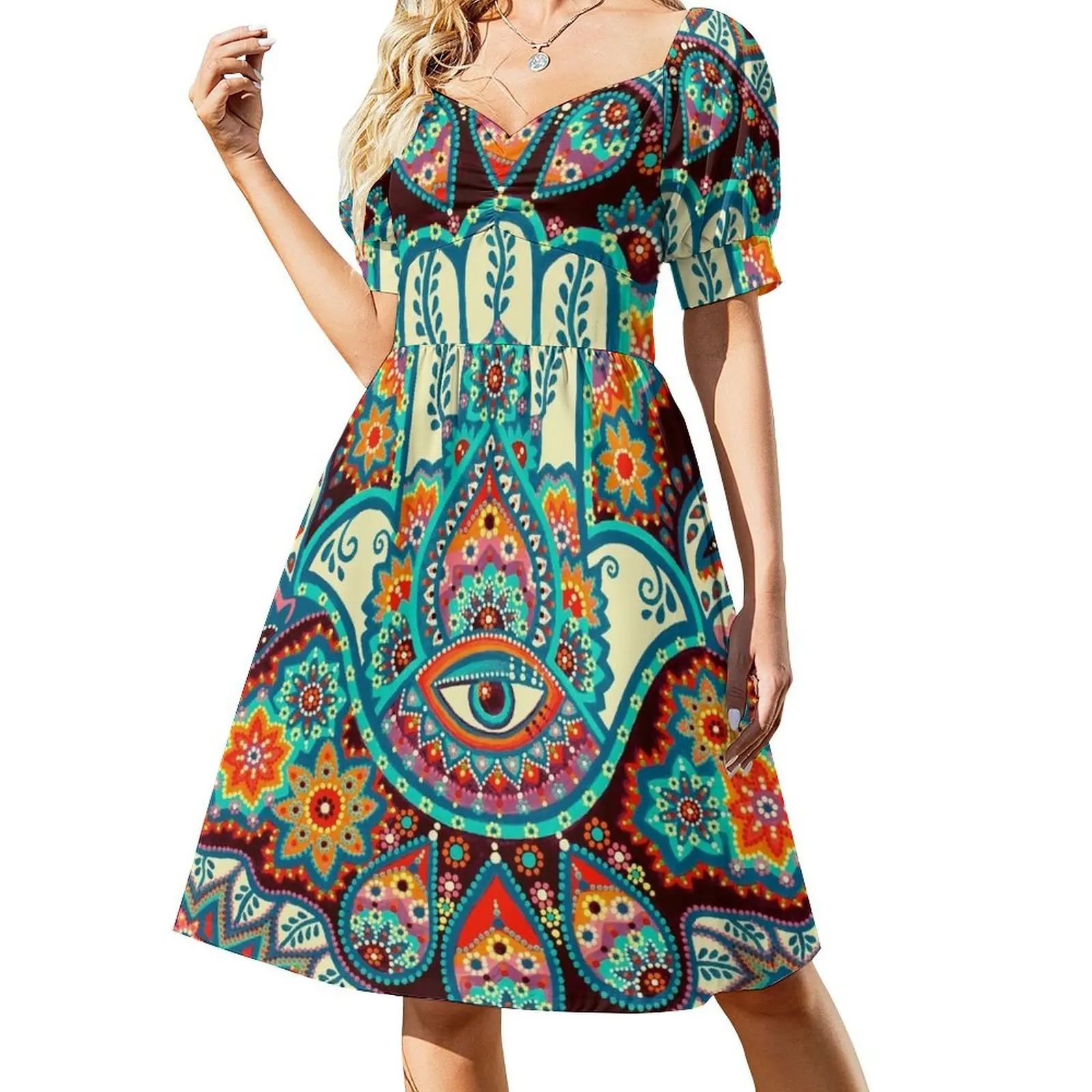 

Hamsa Hand Dress Woman dresses Dress for girls
