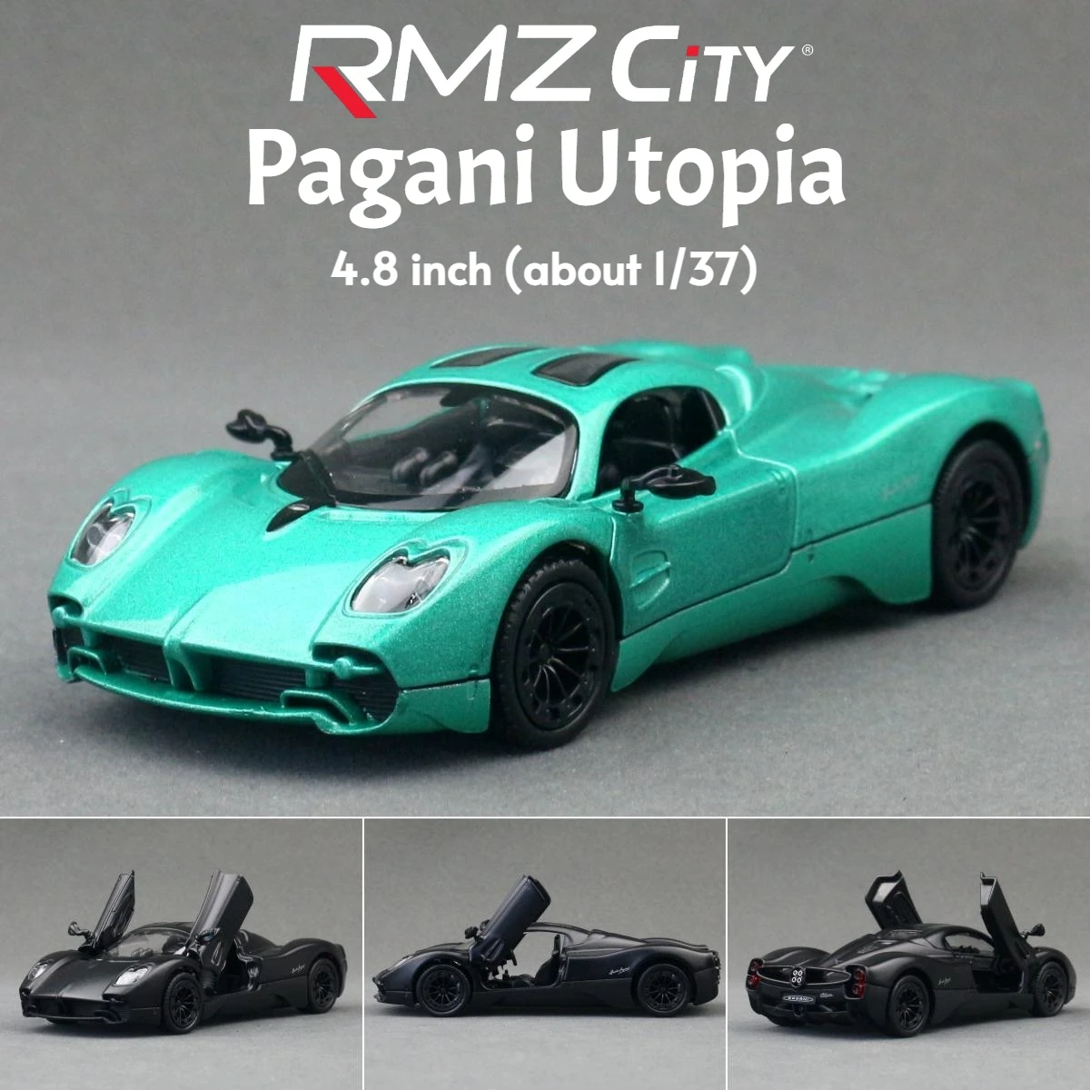 

1/38 Pagani Utopia супер спортивная игрушечная модель автомобиля RMZ CiTY литой автомобиль миниатюрная коллекция с откатным механизмом подарок для детей мальчиков и девочек