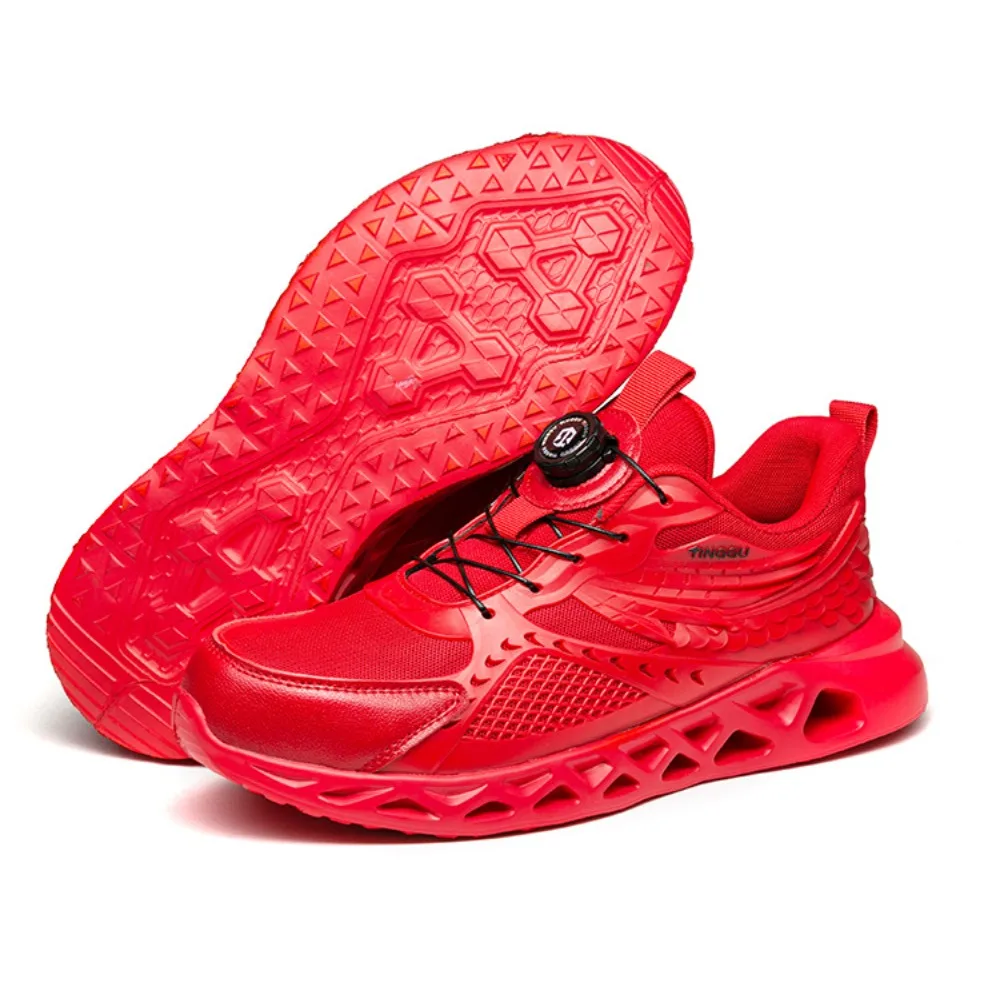 Labor Protection Shoes Summer Mesh Men's Anti SmashingWear-resistant Outdoor ConstructionSiteProtection Work Shoes Anti Piercing