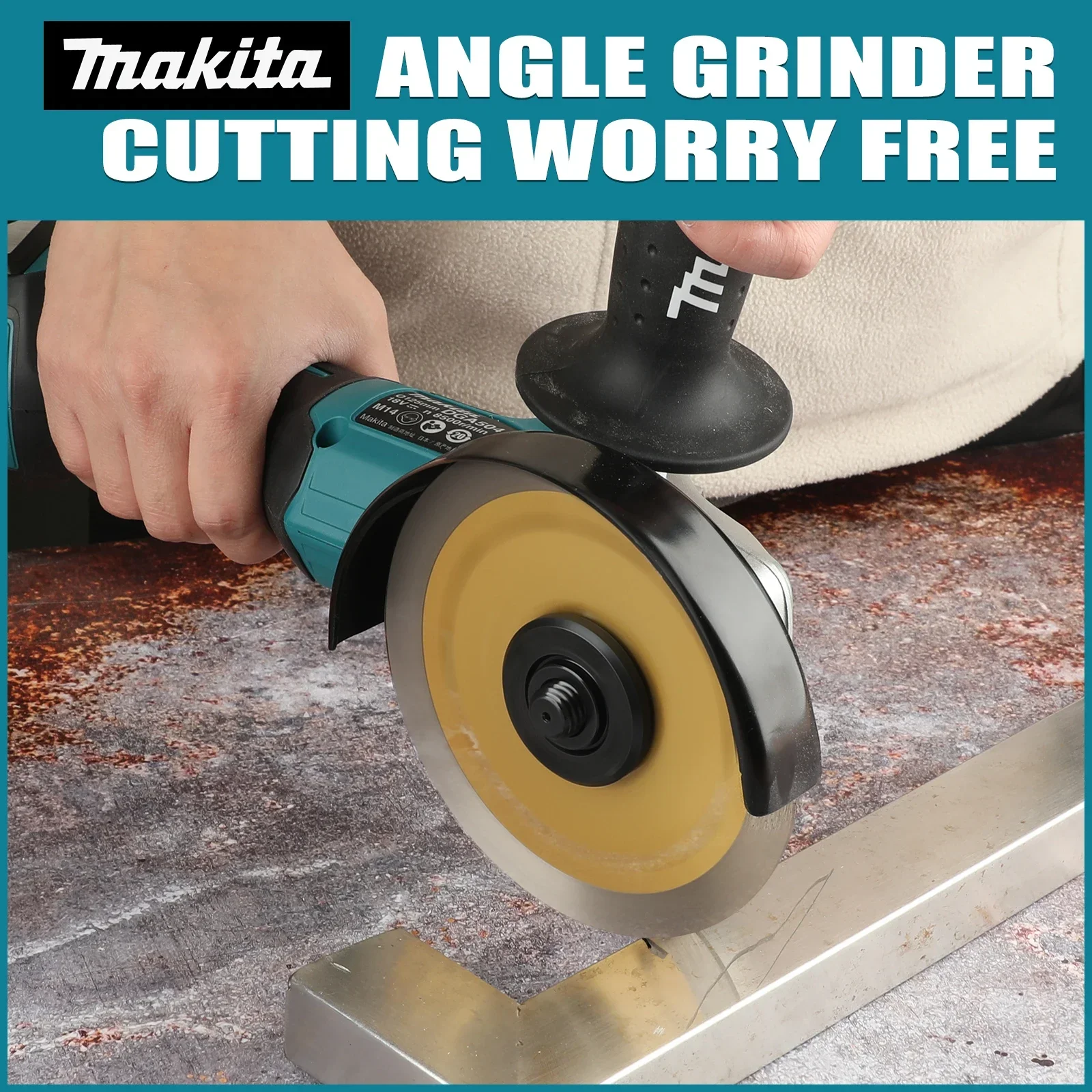 

"2025 New!"Makita DGA404 18V 6.0Ah 125mm brushless lithium battery Angle grinder, portable rechargeable cutting power supply