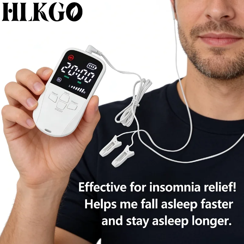 Professional Medical Grade Alpha CES Brain Stimulator,Vagus Nerve Ear Clip for Insomnia Relief Anxiety Depression Treatment Home