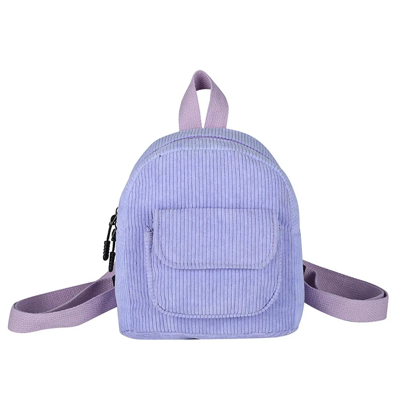 New Mini Backpack Trendy and Cool Campus Style Corduroy Backpacks Fashion Retro Backpack Womens Handbag Shoulder Bag