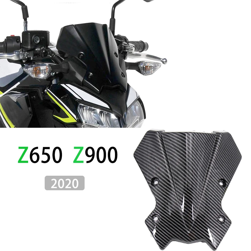 

2020 Carbon Fiber New Motorcycle Windshield Windscreen Air Wind Deflector For KAWASAKI Z650 Z900 Z 900 Z 650