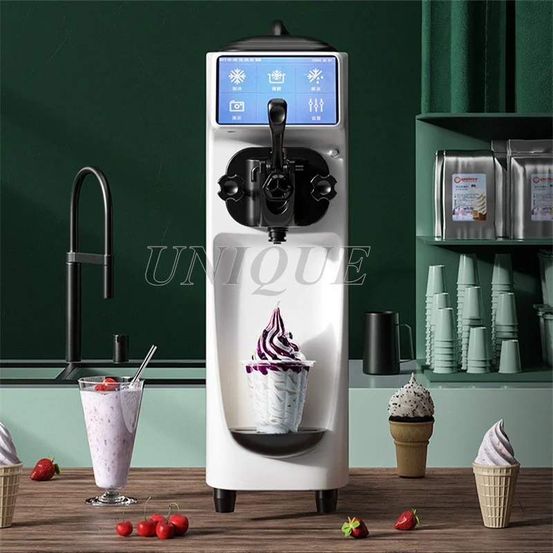 Portable Commercial Italian mini ice-cream maker 220/110V Table-top Soft Ice Cream Machine Roll Soft Serve Hard Household