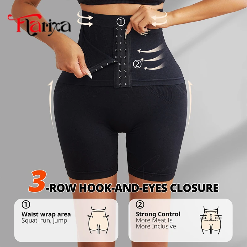 Flarixa Taillentrainer, Bauchkontrolle, Shorts, Höschen, Damen, hohe Taille, Shapewear, Po-Heber, Unterwäsche, postpartale Body Shaper