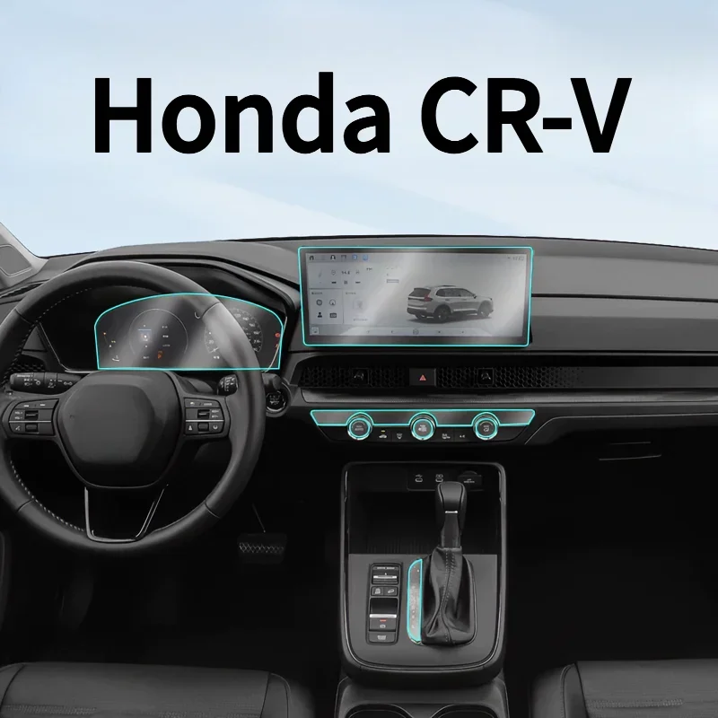 For Honda CR-V 26Models Dashboard Multimedia GPS Console Navigation Transparent Anti-Scratch Protection Film Modification