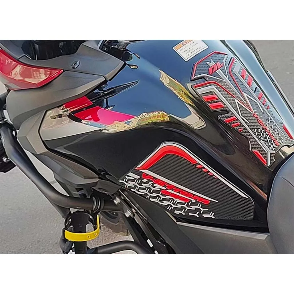 For Suzuki V-Strom650 DL 650 Modified fuel tank anti-slip stickers fishbone stickers rubber stickers accessories