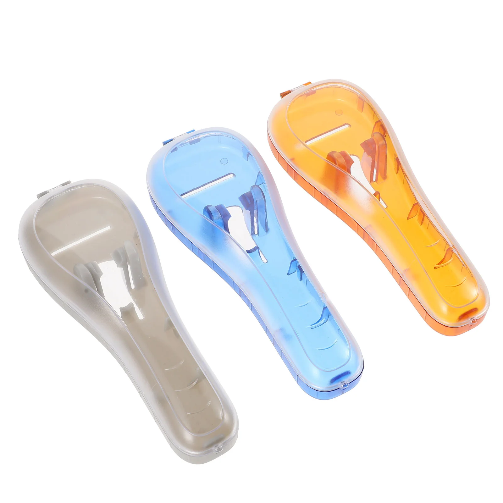 3 Pcs Razor Storage Box Assorted Color Shaver Organizer Portable Case Men Travel Container Waterproof Shockproof