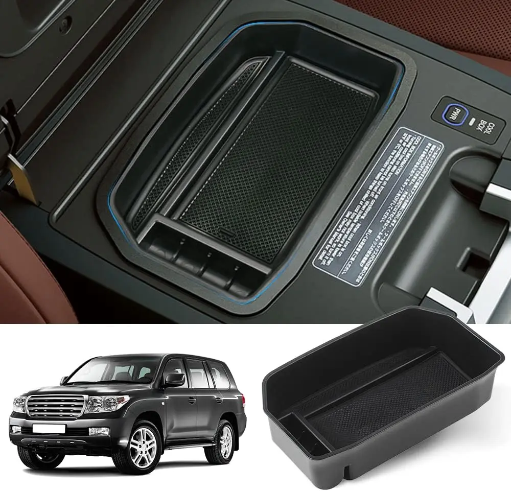 

Tucknbox Car Center Console Armrest Box Glove Box Organizer Tray Secondary Storage Compatible For Toyota Land Cruiser 2008-2020