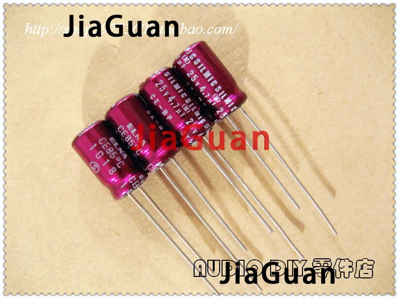 10PCS NEW ELNA SILMIC CE-BP (RBS) 4.7uF/25V 6.3X11MM BP 4.7uf 25v Red robe audio electrolytic capacitor rbs 25v4.7uf non-polar