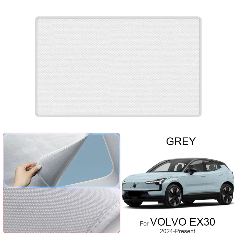 

Car Suede Fabric Electrostatic Adsorption Sunroof Sunshade For VOLVO EX30 2024-Present Auto Anti-uv Heat Insulation Skylight