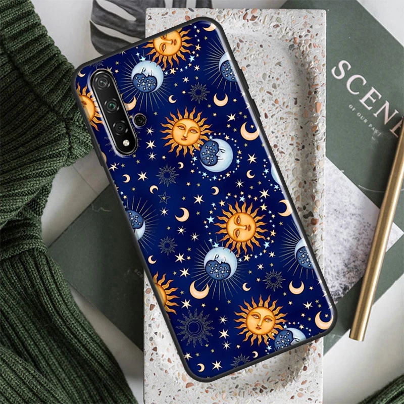 الشمس والقمر ستار لهواوي نوفا 7i 8i 11i 12i 12s 9 10 SE Y91 Y90 Y60 Y70 Y72 Y61 P30 P40 Lite P60 Pro #5