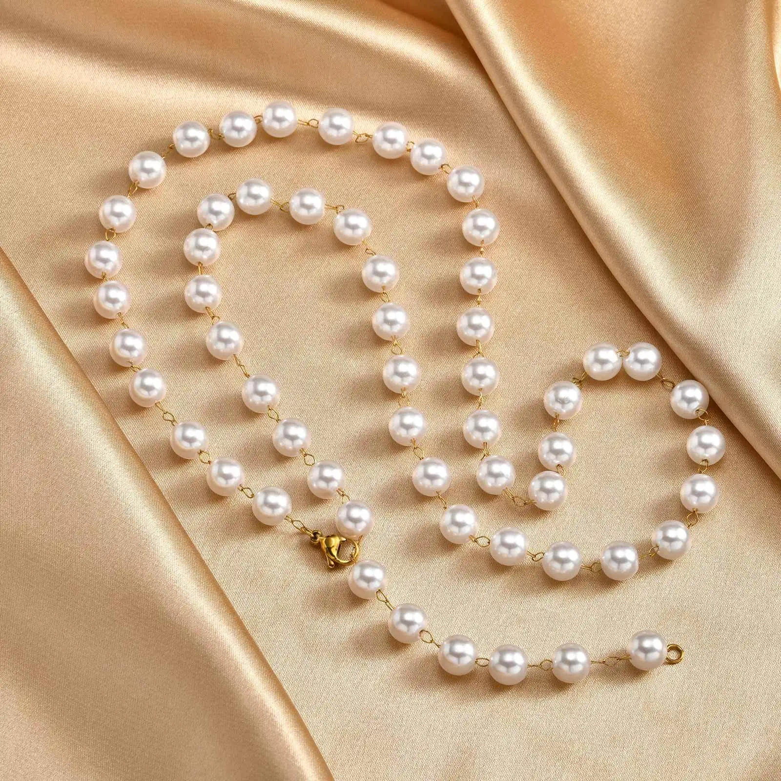 قلادة قطرة الماء المجوفة البسيطة، قلادة على شكل دمعة من الفولاذ المقاوم للصدأ مطلية بالذهب عيار 18 قيراط للنساء، مجوهرات بالجملة مقاومة للماء #6