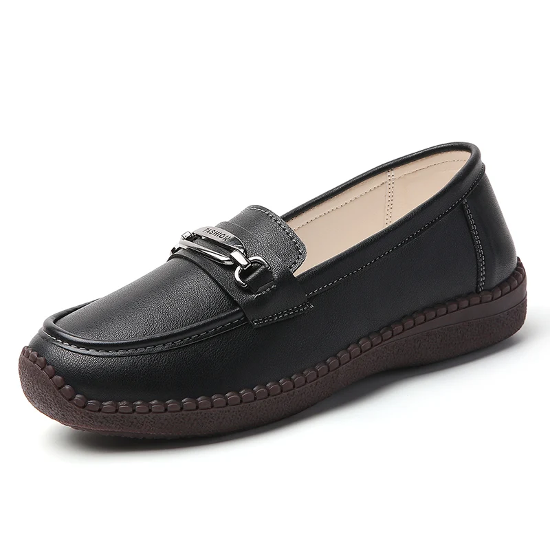 

Women's casual sneakers simple leather shoes lightweight wear resistant on casual shoes all match daily casual sho