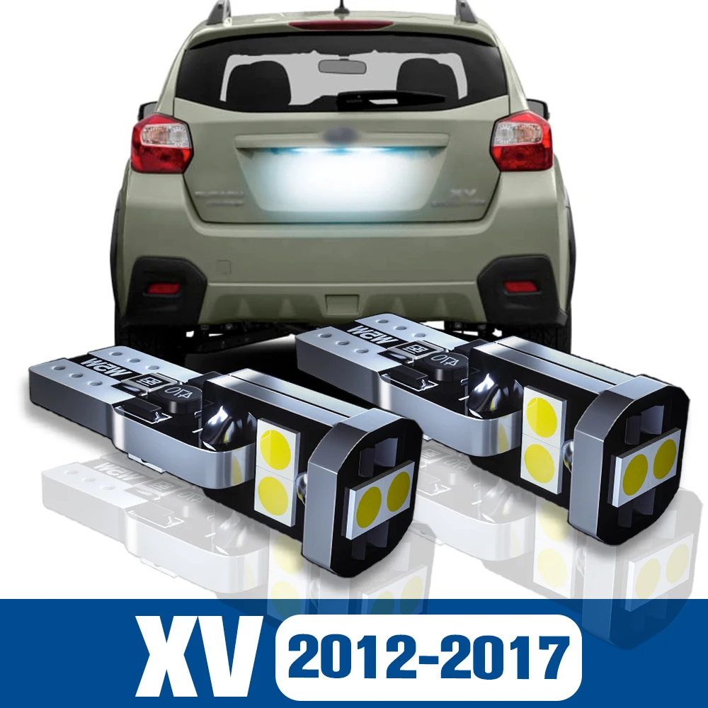 

2pcs LED License Plate Light Lamp Accessories Canbus For Subaru XV 2012 2013 2014 2015 2016 2017