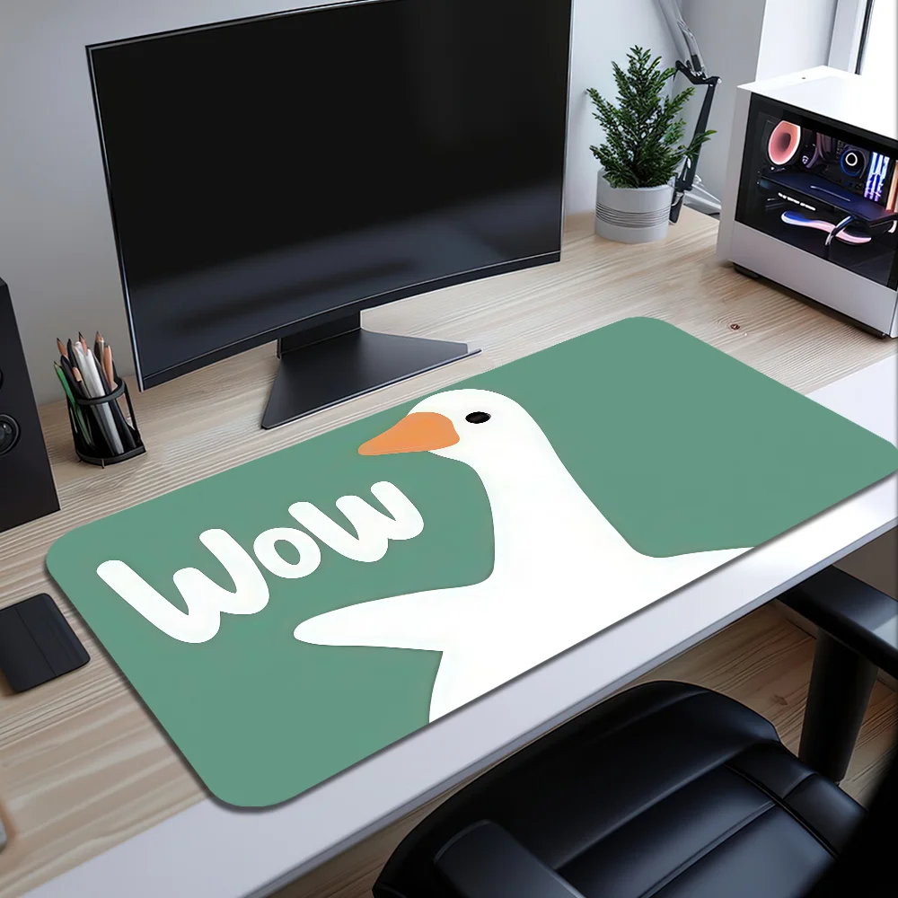 Cartoon D-Doubts Duck Mouse Pad Large Desk Mat Keyboard Ergonomic Office Rubber Game PC Non-slip Anti-fray Home Custom Best Pric