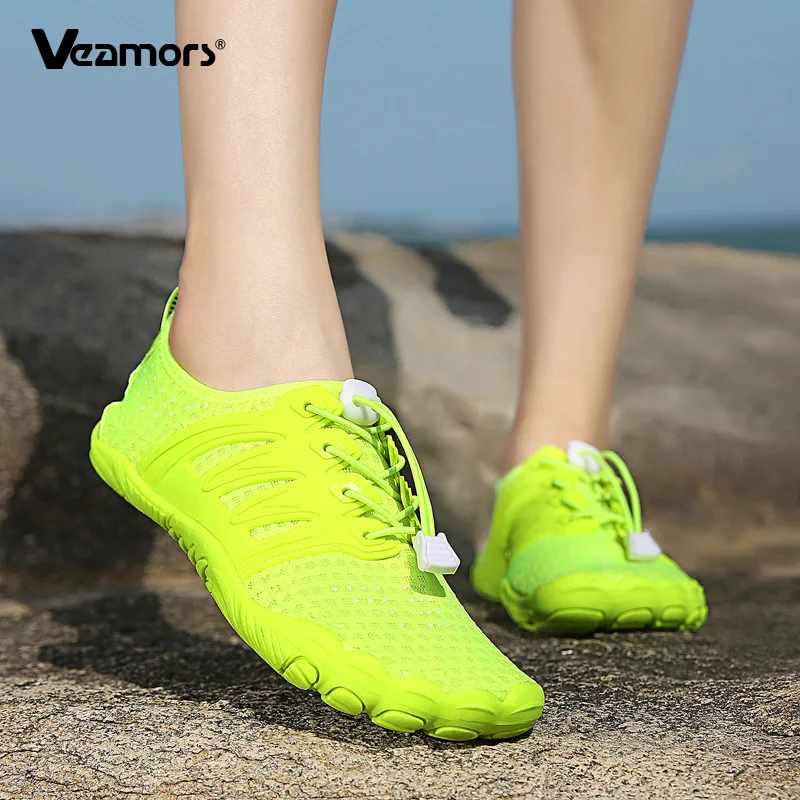 VEAMORS Wading Sneakers Aqua Shoes Surfing Boating Aqua Shoes Women Men Barefoot Beach Water Sports Shoes Fishing Swimming