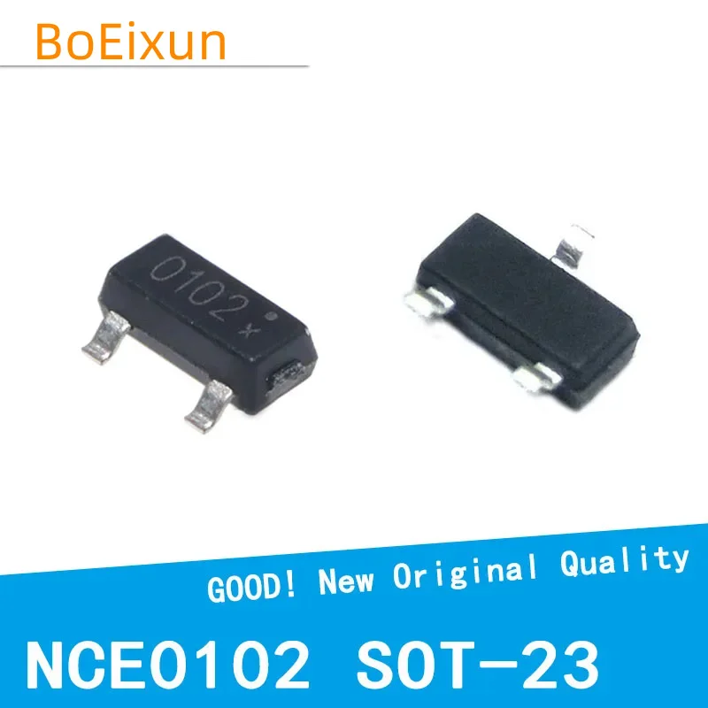 50PCS/LOT NCE0102 0102 100V 2A SMD SOT-23 P-Channel MOS FET New Good Quality