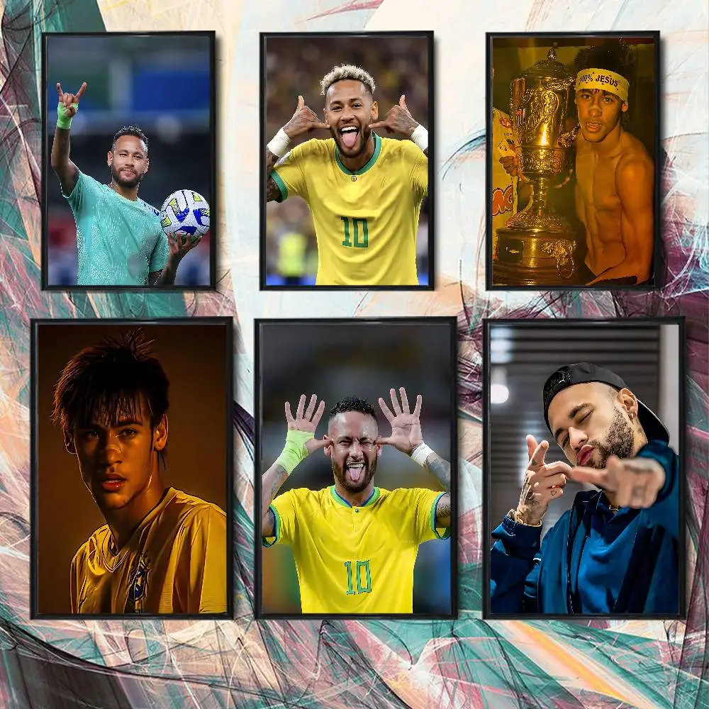 Brazil national team Neymar Jr Wall Art Anime Canvas Painting Poster For Living Room Decoration Picture Home Decor