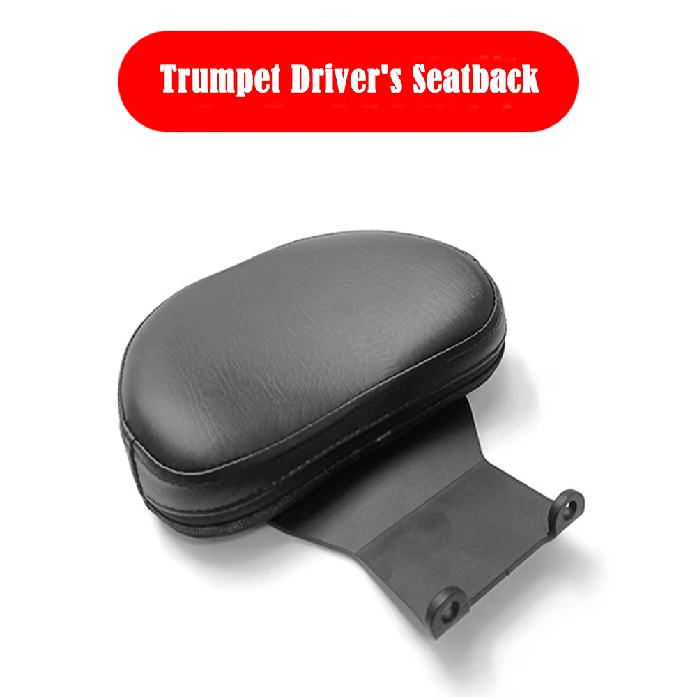 Motorcycle Front Seat Insert Backrest Premium Black Leather Seat Cushion Fit For CM300/CM500 Driver Backrest Chair