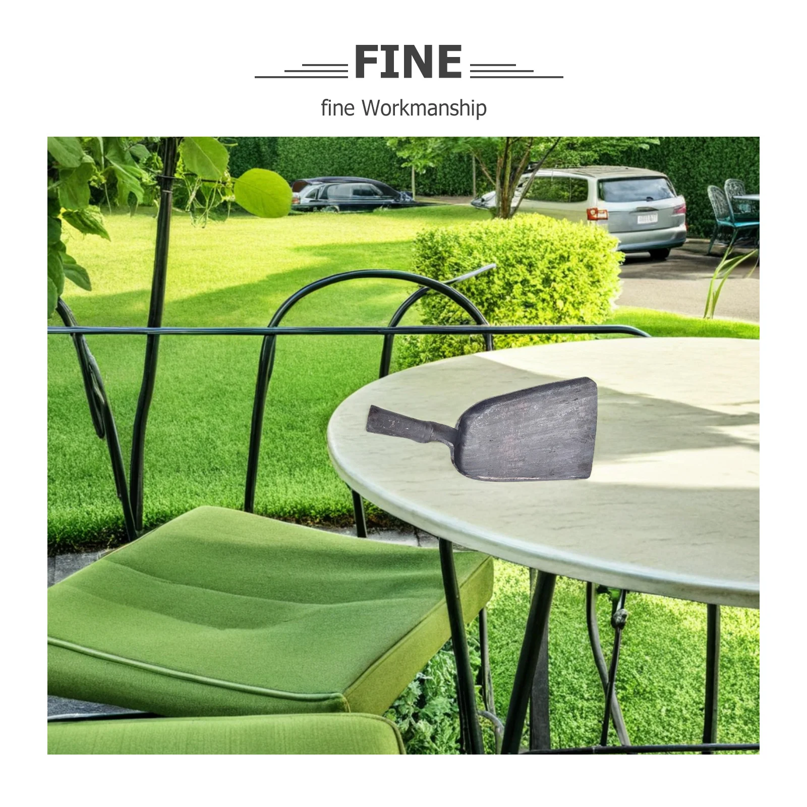 مجرفة الفحم الصلب مقاومة للاهتراء مقبض طويل الموقد الرماد مغرفة أداة التنظيف المنزلية مجرفة الفحم متعددة الوظائف