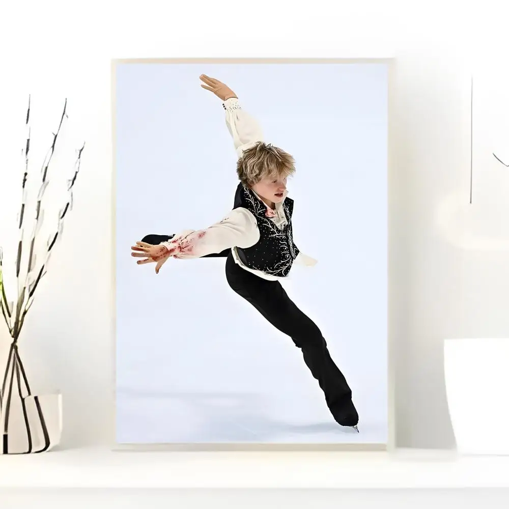 Figure Skating Athlete I-Ilia Malinin Poster  Self-adhesive Art Waterproof Paper Sticker Coffee House Bar Room Wall Decor view 6