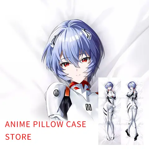 Eva Ayanami Rei Dakimakura – taie d'oreiller imprimée Double face, dessin animé, taille réelle, 2 voies
