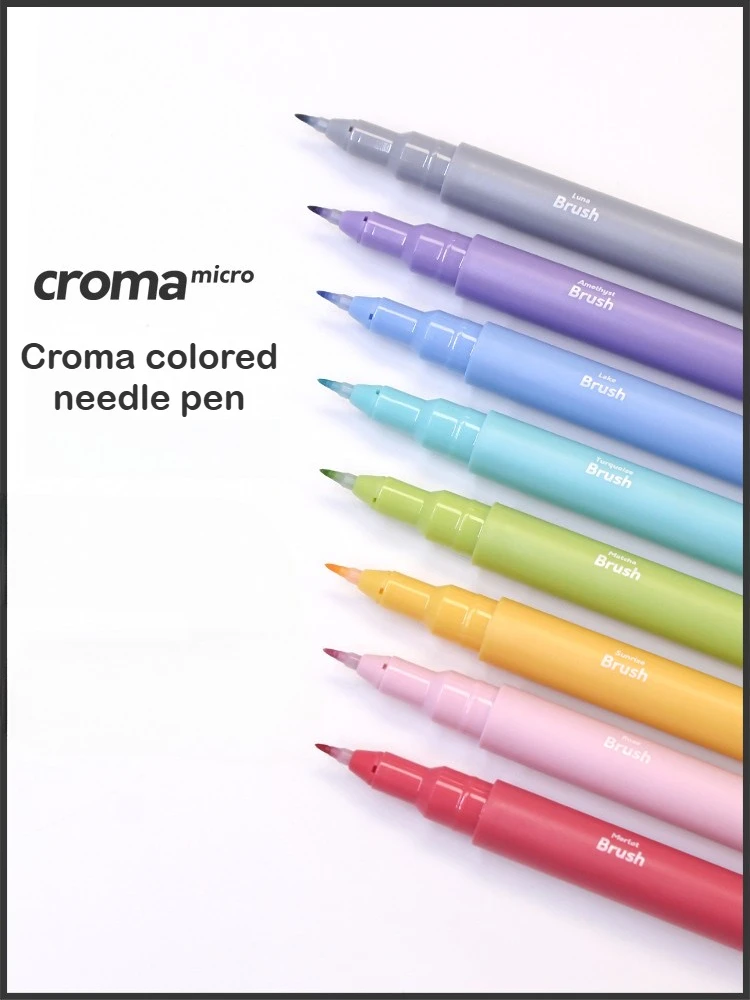 Croma 1 PC 20 Colors Micro Fineliner Art Calligraphy Gel Pens Waterproof for Drawing Sketching Office School Supplies Stationery
