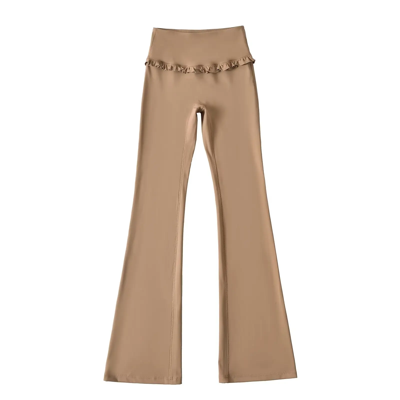 ارتفاع الخصر الأزهار اللياقة البدنية اليوغا السراويل عارضة على الجسم الحلو حار رقيقة مايكرو متوهج السراويل طويلة رقيقة المواد