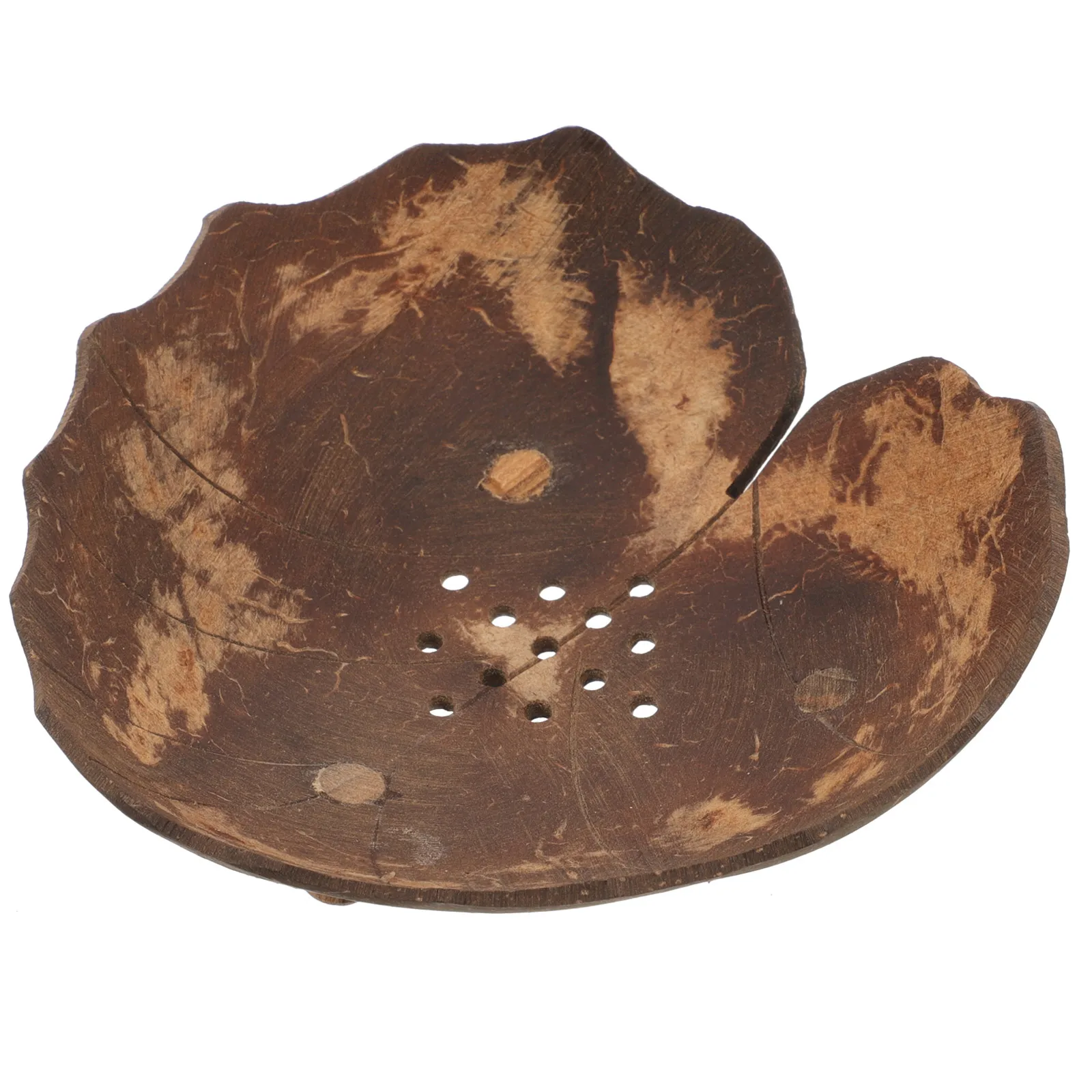 

Coconut Shell Soap Holder Drain Tray Heart Shape Small Bath Kitchen Storage Rack Bathroom Gadget Shower Accessory Household Item