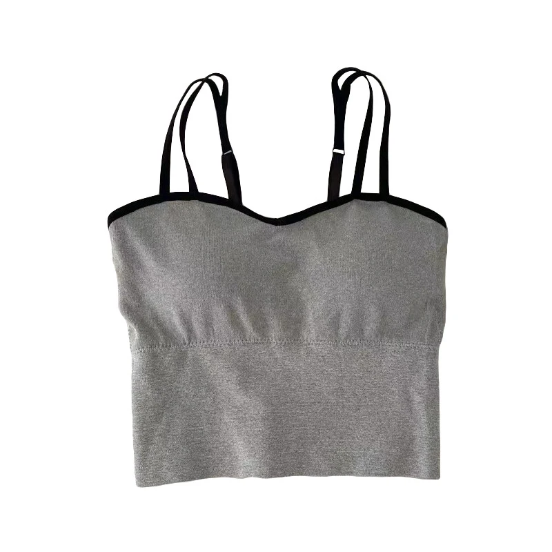 Women Tops Sexy Solid Color Top Fashion Sports Comfort Tank Up New Spring And Autumn Ourdoor Top Lingerie image 5