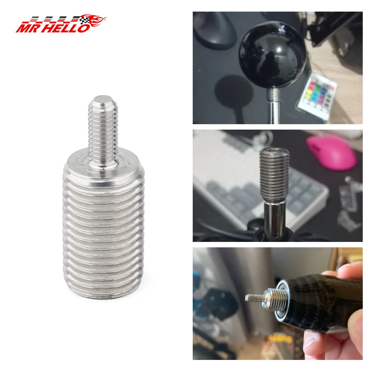 For Logitech G29 G923 Modification Alloy Gear Head M12x1.25 Gear Shifter Adapter  ﻿