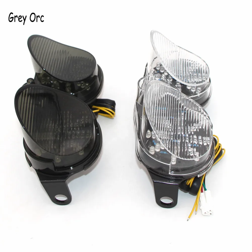 For Yamaha YZF R6 YZF-R6 2001 2002 Motorcycle Rear LED Brake Tail Light Turn Signals Integrated Tailight Flasher lamp