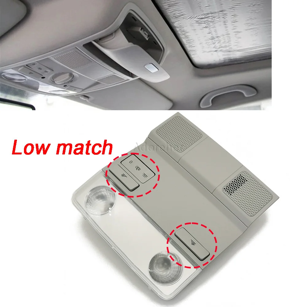 

Gray Front Dome Light Reading Lamp Without Sunroof Switch Fit for VW Passat B6 Golf 5 6 Tiguan Karoq Octavia Superb Accessories