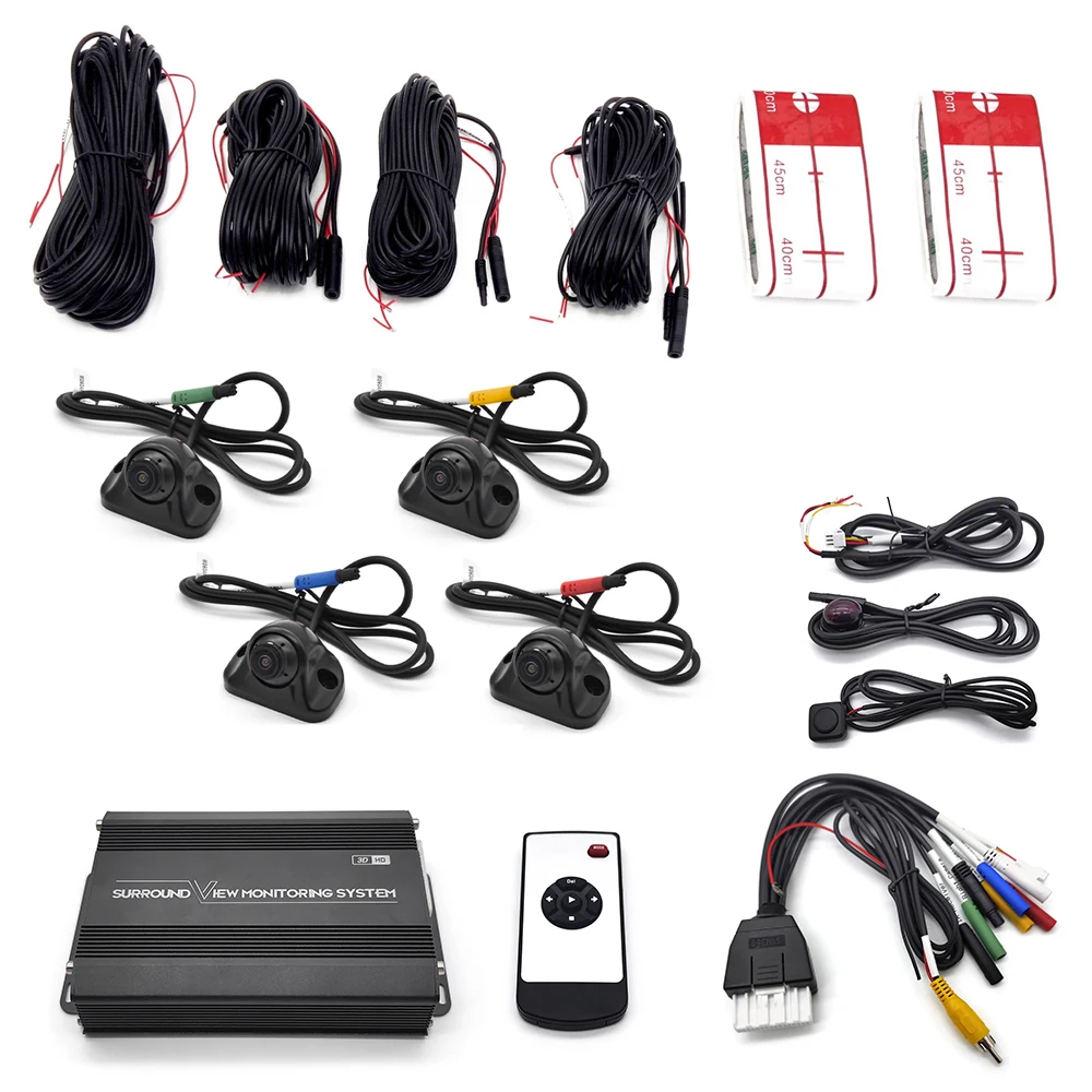 

Vehicle Parts & Accessories 3D Camera 360 Degree System Auto Security Car Truck Bus RV Motorhome Workable Blind Spot 3D 360 Cam