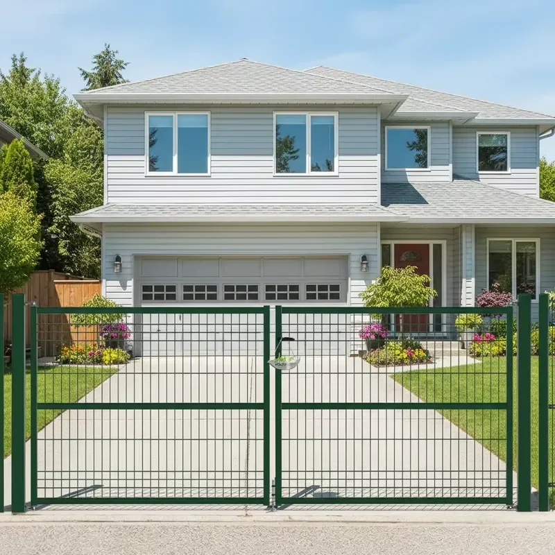 Anti Corrosive Outdoor Driveway Double Wire Fence 3D Mesh Garden Gate And Fence