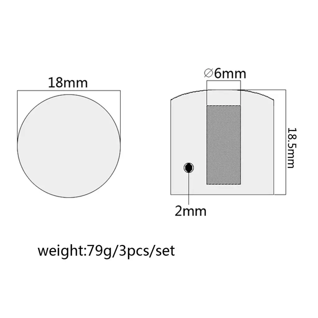 Electric Guitar Metal Control Knobs Volume Tone Kit for Effect Pedal Foot Switch Guitar Lovers