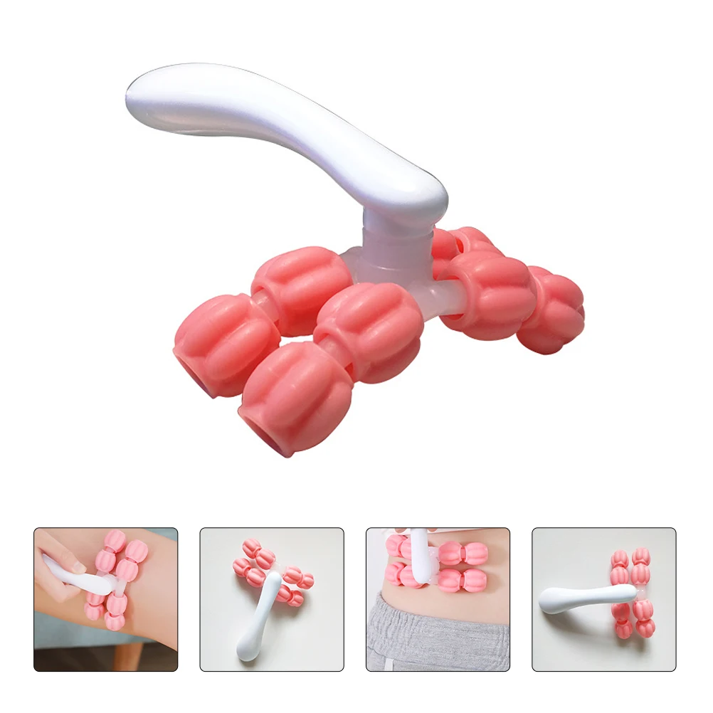 

1pc Massage Roller Muscle Massager for Body Handheld Muscle Massager Relax Fitness Wheel Y Tool Plastic Material
