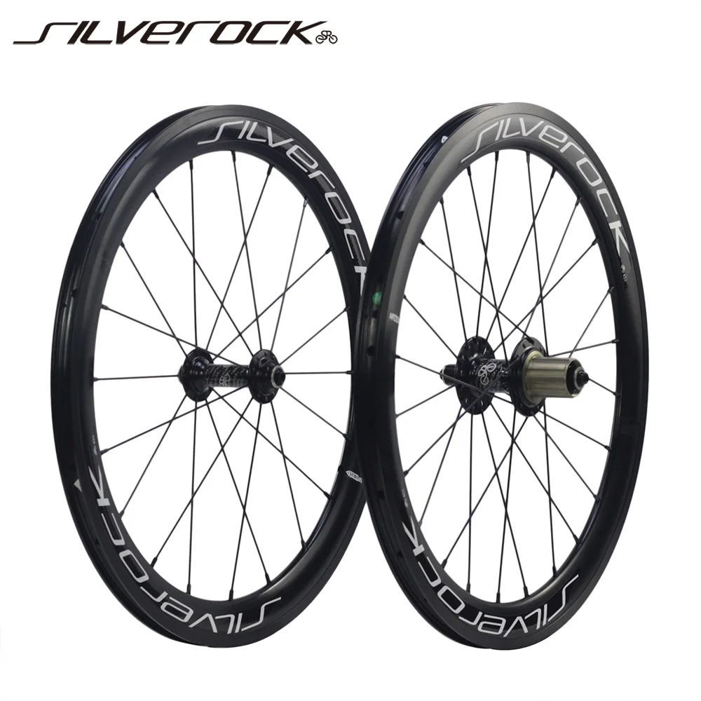 

SILVEROCK 20" 1 1/8 451 406 Minivelo Wheelset with Hight Rim V Brake 11s 100mm 130mm for Fnhon NEO Folding Bikes Aero Wheels