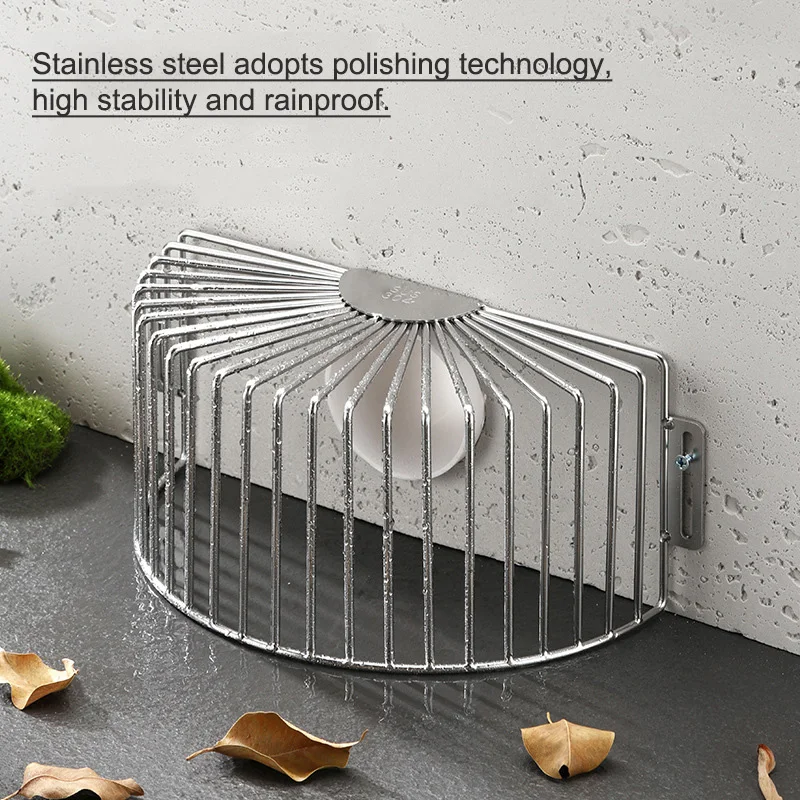 304 Stainess Steel Roof Floor Drain Side 16-31cm Filter Screen Wall Drainage Pipe Grid Mesh Rat Prevention Balcony Rustproof