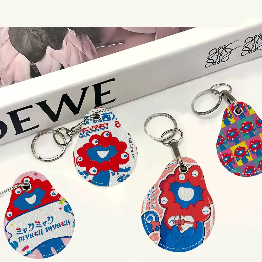 M-Myaku-Myaku Mini Water Drop Shape Community Access Card Holder Elevator Card Sensor Drop Card Protector Keychain