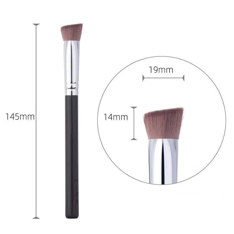 แปรงเน้นข้อความบนใบหน้ามุมสามเหลี่ยมคอนซีลเลอร์แปรงสําหรับ Dark Eye Circles จุดปกปิด Make Up Tools สําหรับผู้หญิง