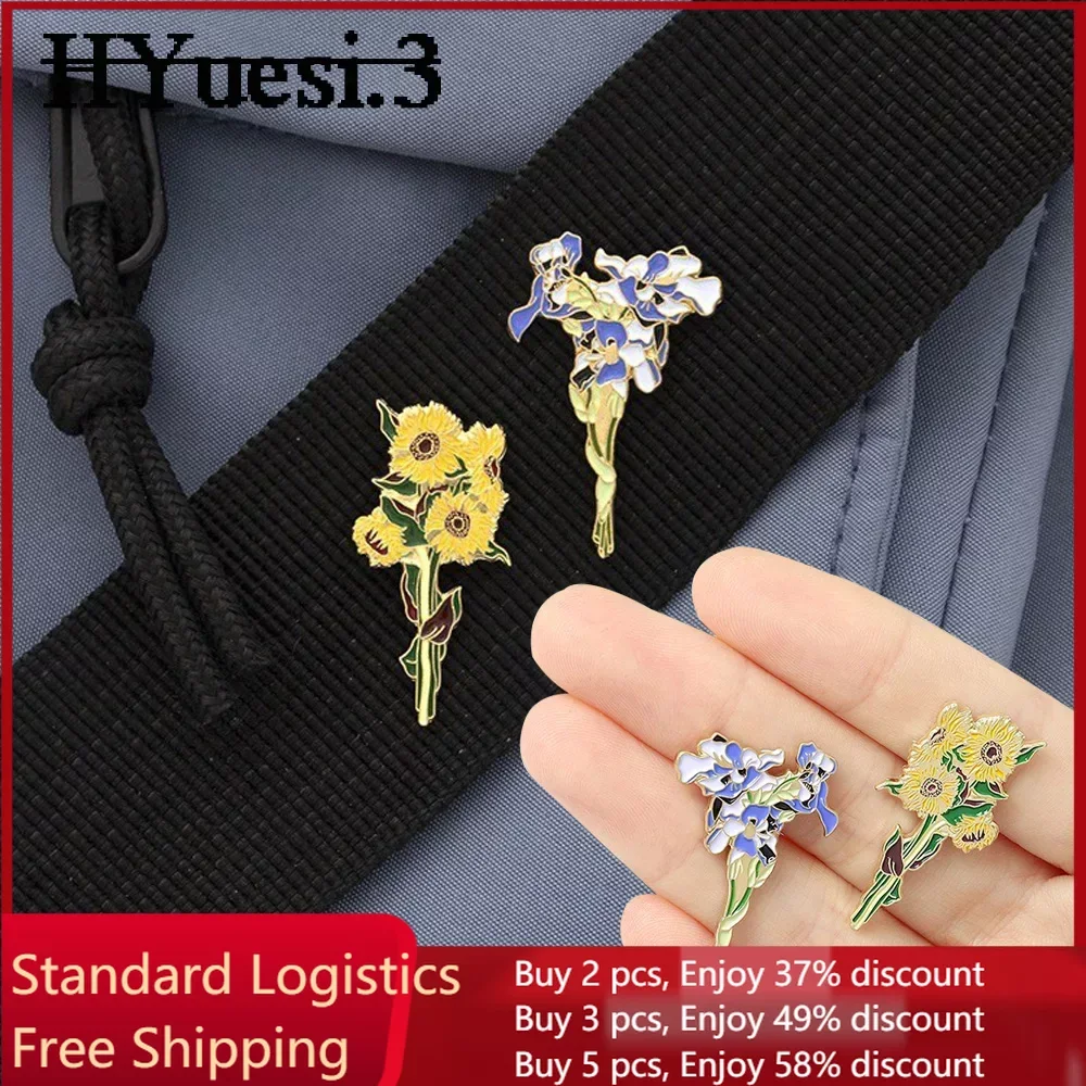 エレガントな黄色のひまわりのブローチ,女性,子供,面白いオイルペイント,デイジーラペル,バックパック,帽子,ジャケットアクセサリー