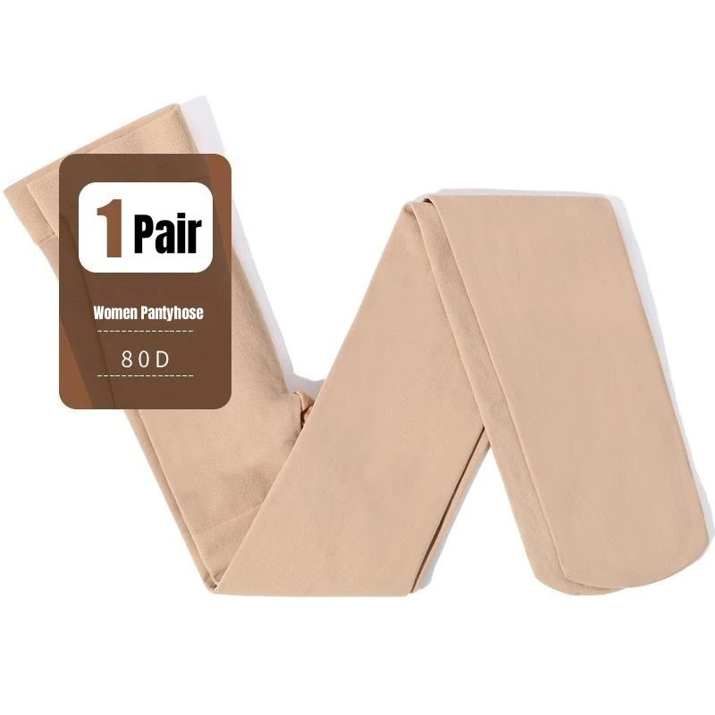 1/3 Paar 2026 Neue Damen-Strumpfhosen 80D Herbst Winter Warm Gefütterte Strumpfhose Hohe Taille Dehnbare Schlanke Samt-Strumpfhosen – Detail 8