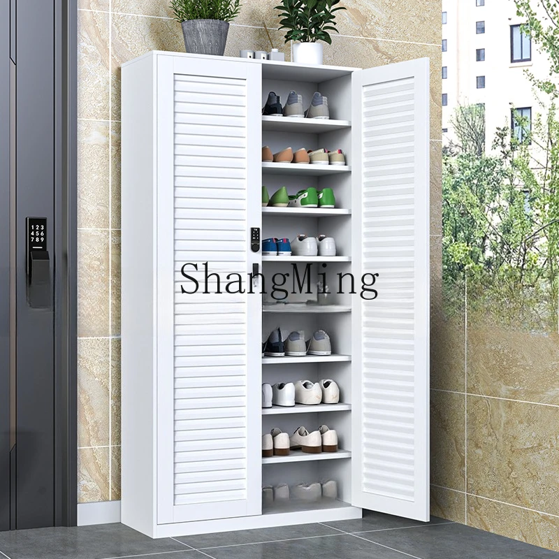 

FG steel shoe cabinet corridor entrance locker sub corridor door storage password lock adjustable