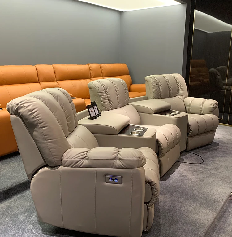 Electric Leather Recliner Sofa for Living Room Sofa Set for Living Room Recliner Sofa Set for Room