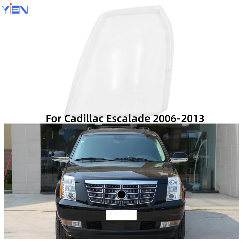 For Cadillac Escalade 2006 2007 2008 2009 2010 2011 2012 2013 Car Front Headlight Lens Cover Lights Lens Shell Head Lampe Cover
